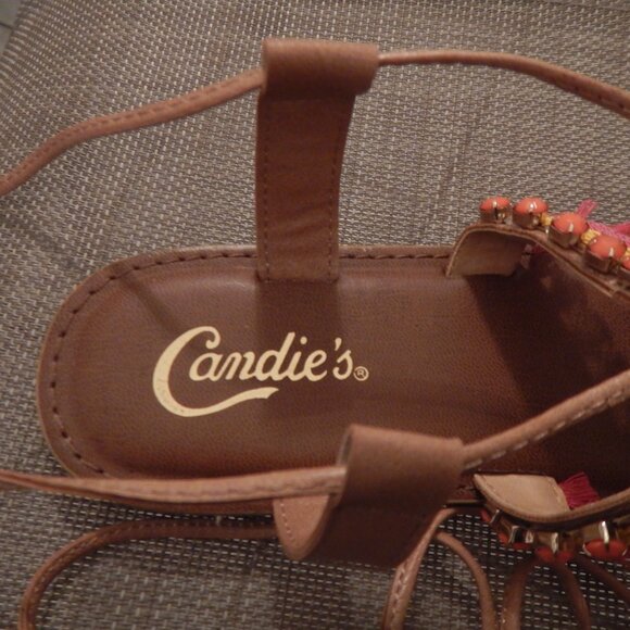 CANDIES SANDALS VERY COLORFUL LACE UP THE ANKLE - Picture 13 of 13